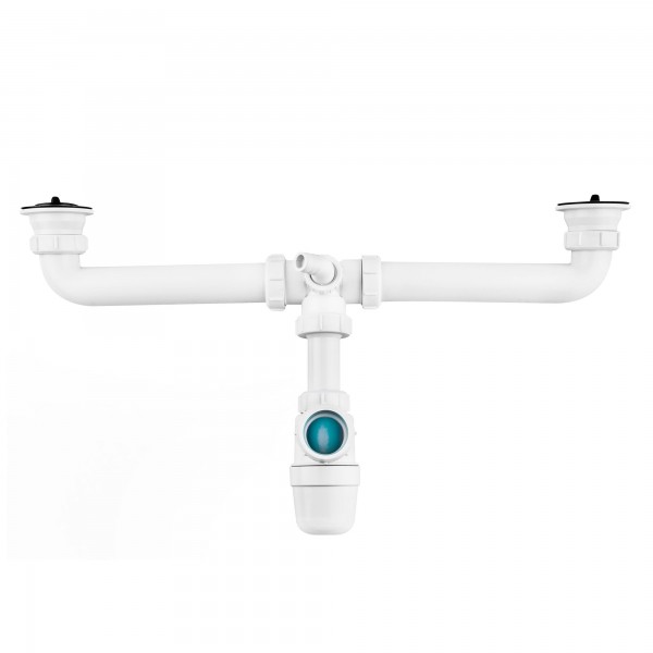 Sifon doble freg. orient. c/valv. 1 1/2