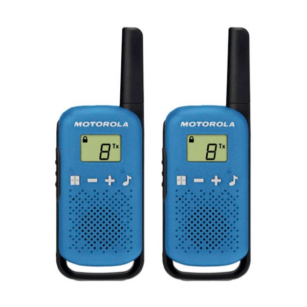 Motorola t42 walkie talkie 4km 16ch azul duo