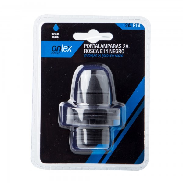 Bl.portalamparas onlex 2a.e-14 rosca neg