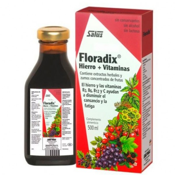 Floradix Jarabe de Hierro y Vitaminas 500ml
