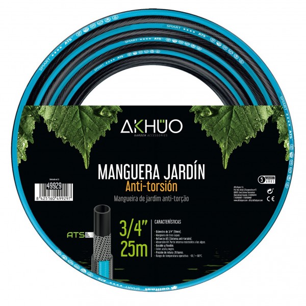 Manguera jardin ats anti-torsion 3/4 25m