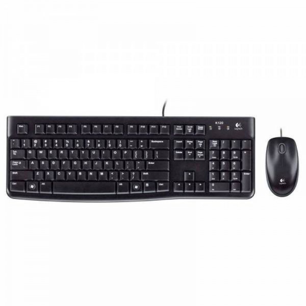 Logitech mk120 teclado + ratón óptico 1000dpi usb