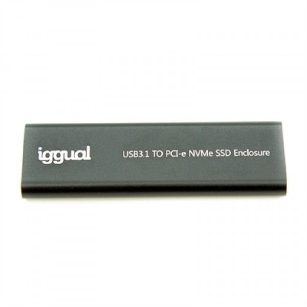Iggual caja externa usb-c 3.1 ssd m.2 nvme y sata