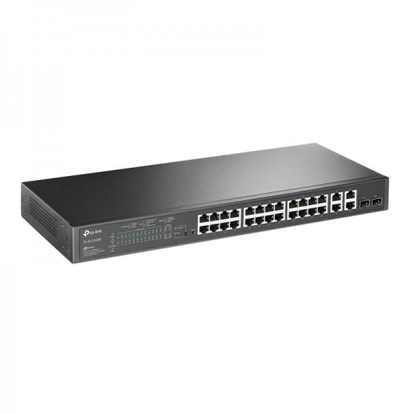 Tp-link sl2428p switch 24x10/100mbps poe+ 4xgb