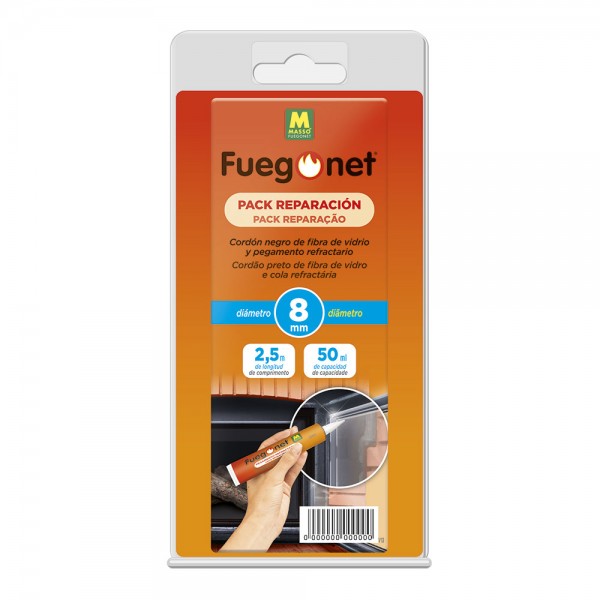 Kit reparación: cordón aislante ø8 mm x 2,5 m + adhesivo 50 ml