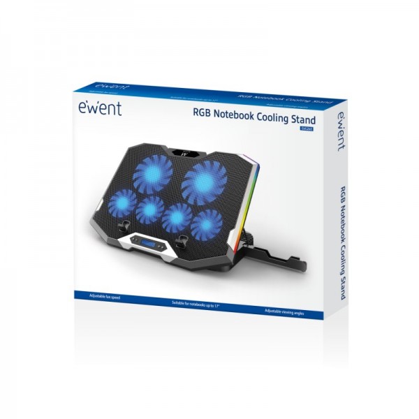 Ewent refrigeracion y soporte portatil 6 vent. 17"