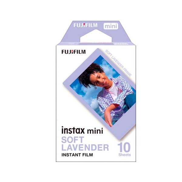 Fujifilm instant film mini soft lavander  / película fotográfica instantánea
