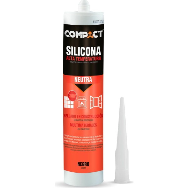 Silicona 300ml.alta temperatura 300º ng.