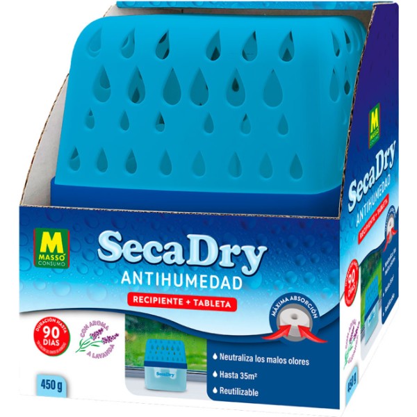 Secadry antihumedad recipiente drops + tableta 450 g