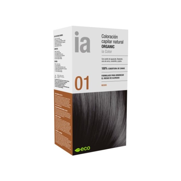 Interapothek  Coloracion Capilar Natural Organic Tono 01 Negro