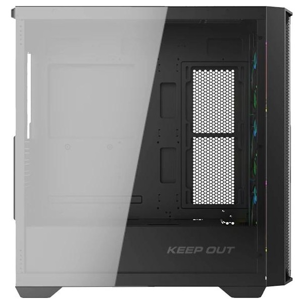 Keep out caja m-atx ko xc-500 argb usb3 blackglass