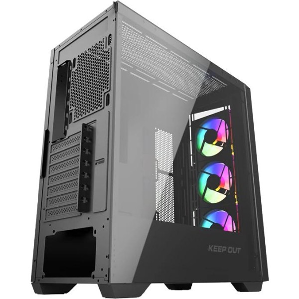 Keep out caja m-atx ko xc-500 argb usb3 blackglass