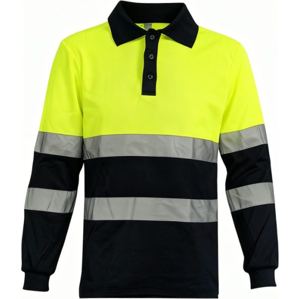 Polo reflectante m/larga t.2xl