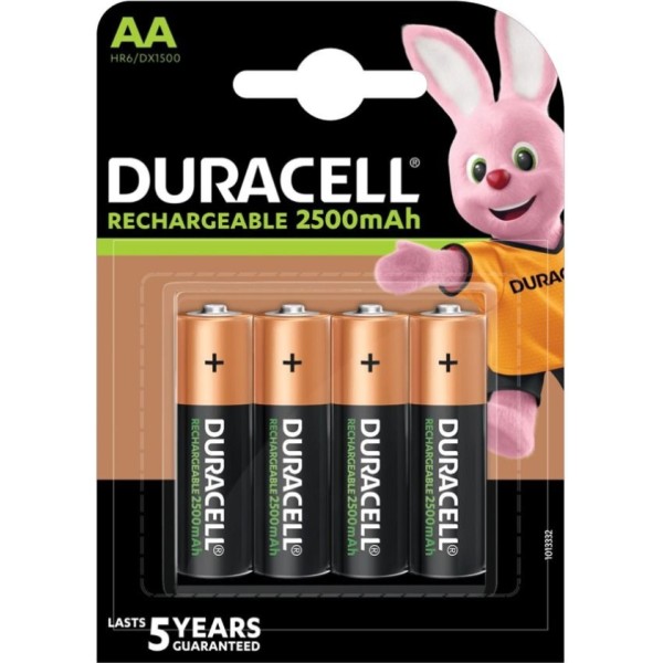 Pila duracell recarg. hr06 2500mah. bl.4